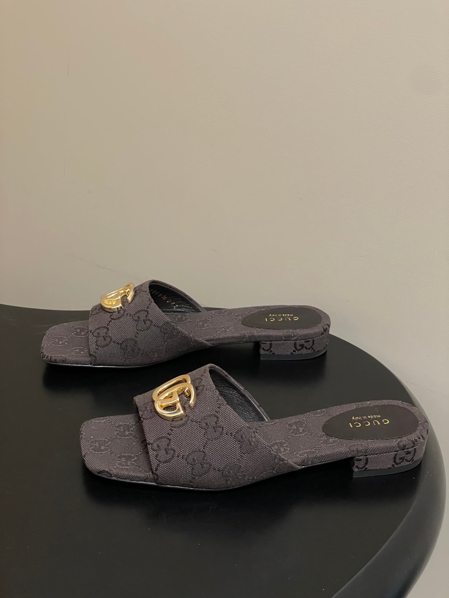 GG 26ss Flat Slippers  Canvas Monogram