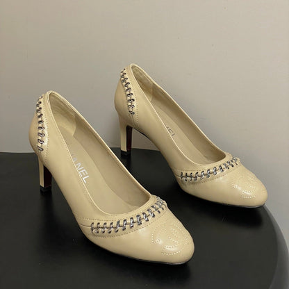 CC 2026 Embroidered Pump Mary Jane Sheepskin