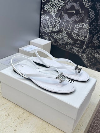 Celine 26 Flip-Flop Sandals Calfskin Leather 762644