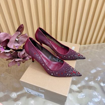 Christian Louboutin 2026 Miss Z Degrastrass 80mm Pumps Mesh Crystal Embellishments 776009