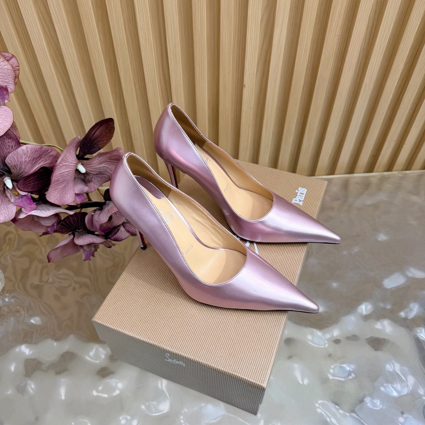 Christian Louboutin 2026 Miss Z 100mm Pumps Pearlescent Patent Leather 776030