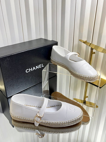 Chanel 2026 Mary Jane Espadrilles Sheepskin 767881
