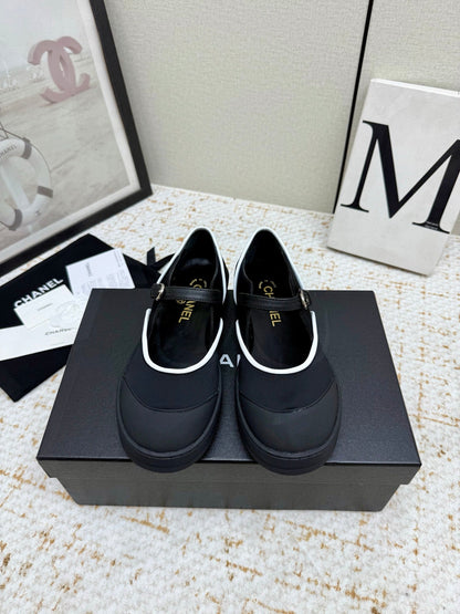 Chanel 2026 Coco Beach Mary Jane Shoes Synthetic Fabric Rubber 790967