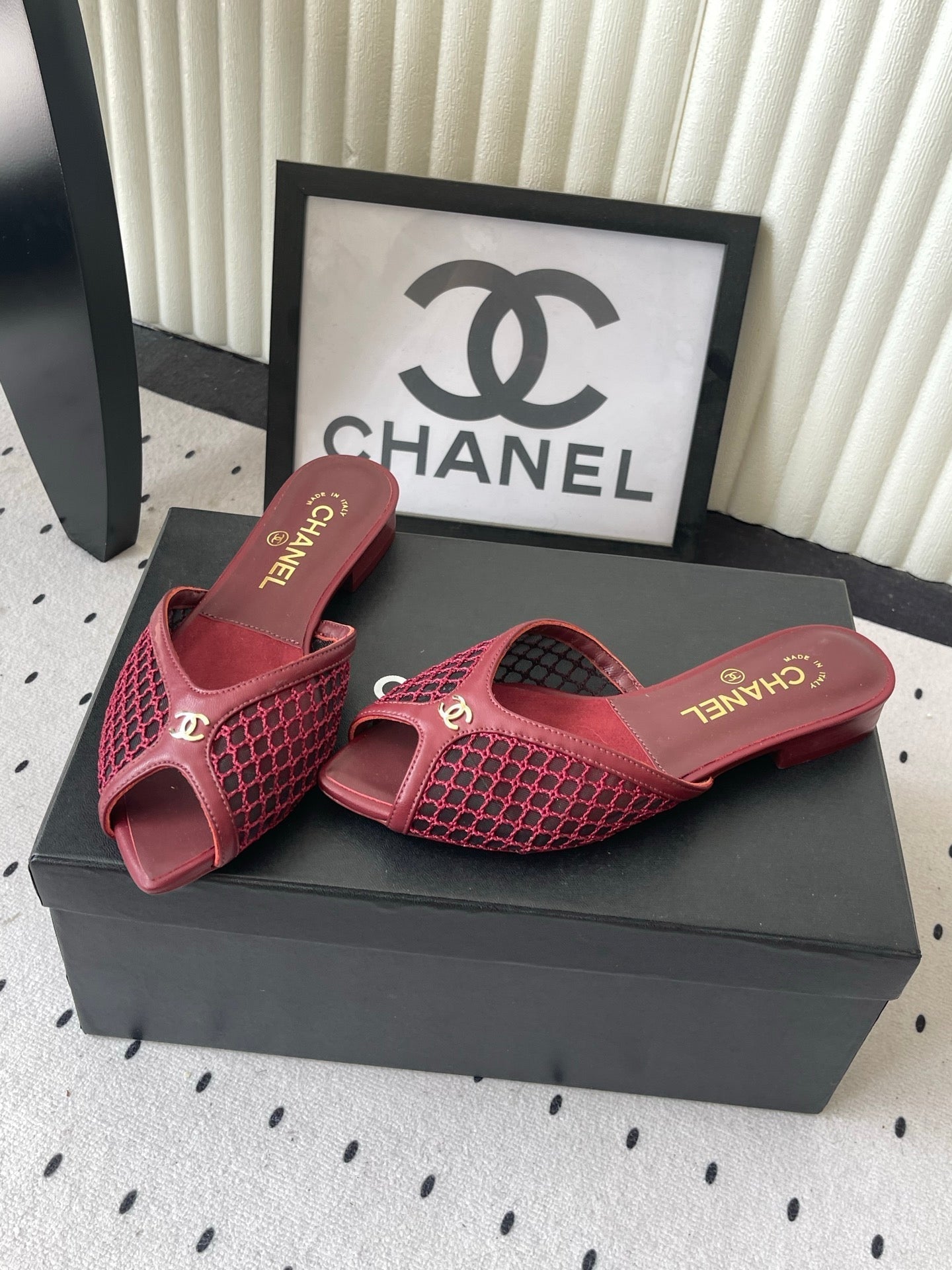Chanel 2026 Mule Mesh Lambskin