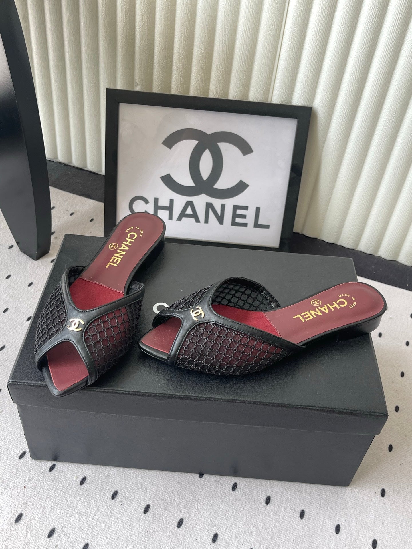 Chanel 2026 Mule Mesh Lambskin