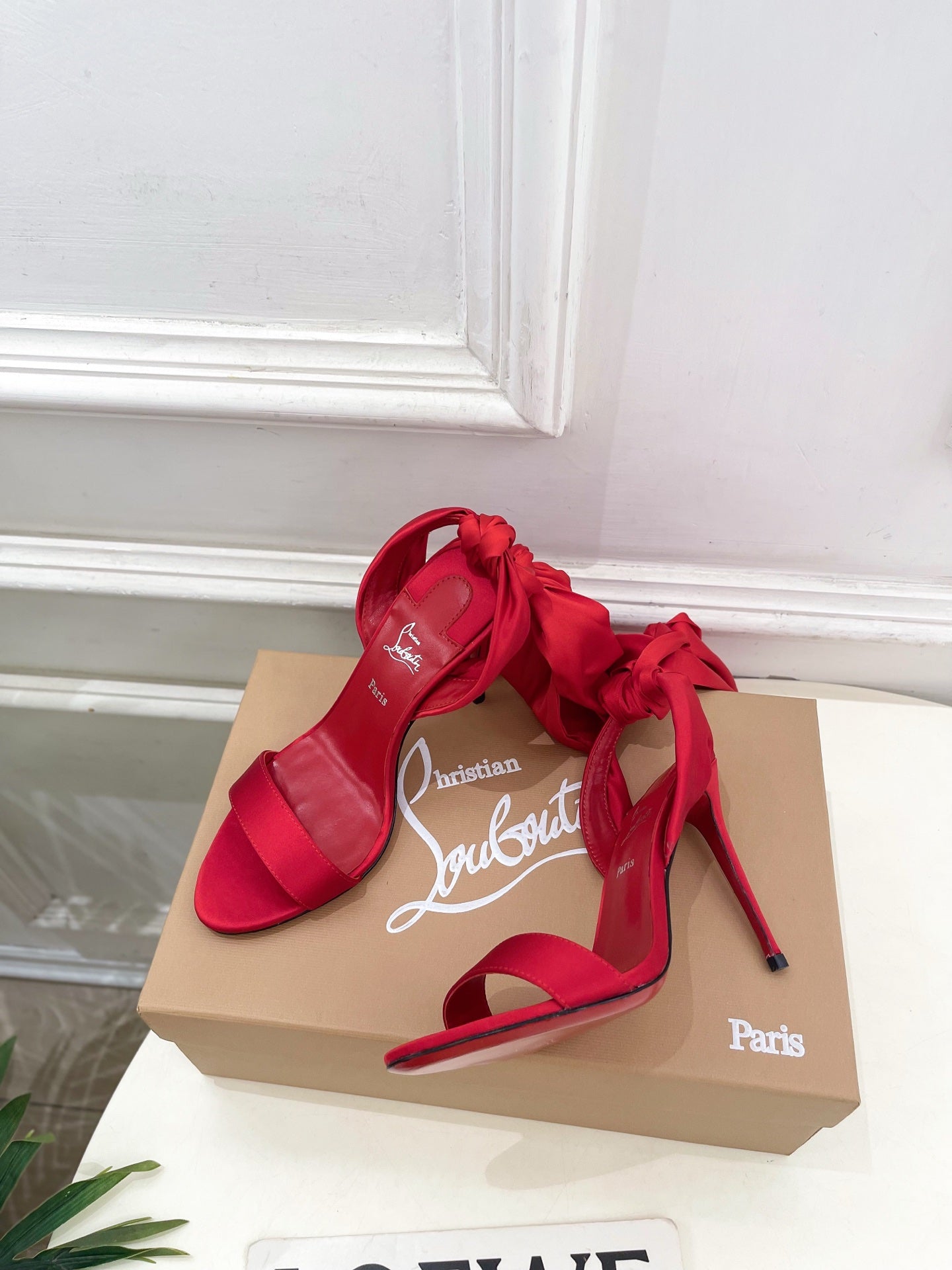 Christian Louboutin 2026 Sandale Du Désert 100mm Silk Fabric 831261