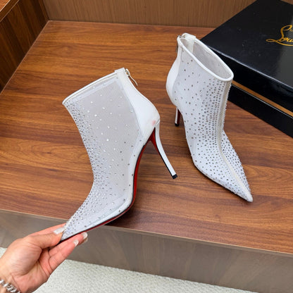 Christian Louboutin 2026 Constella 105mm Mesh Ankle Boot 870870