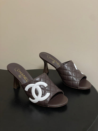 Chanel 2026 High-Heeled Sandals Lambskin Sheepskin 834712