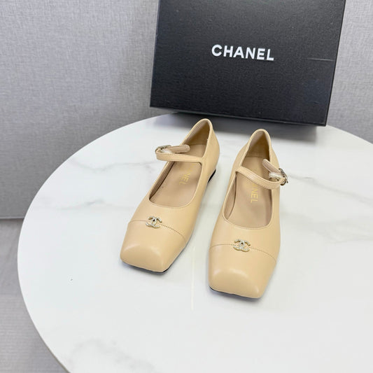 Chanel 2026 Mary Jane Ballet Flat Suede Sheepskin 904515