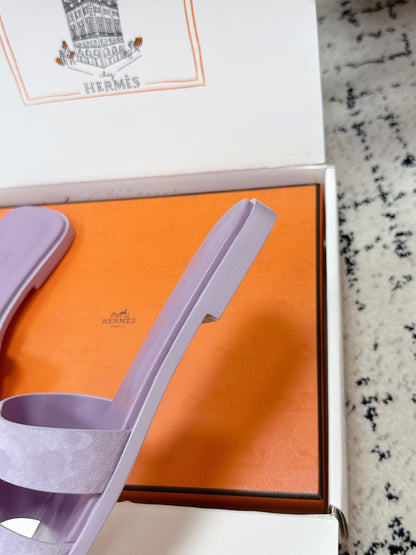 HM 26ss Oran Sandals Purple Suede 617188