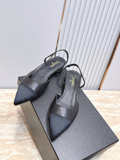 Chanel 2026 Slingback Fabric Calfskin 898954