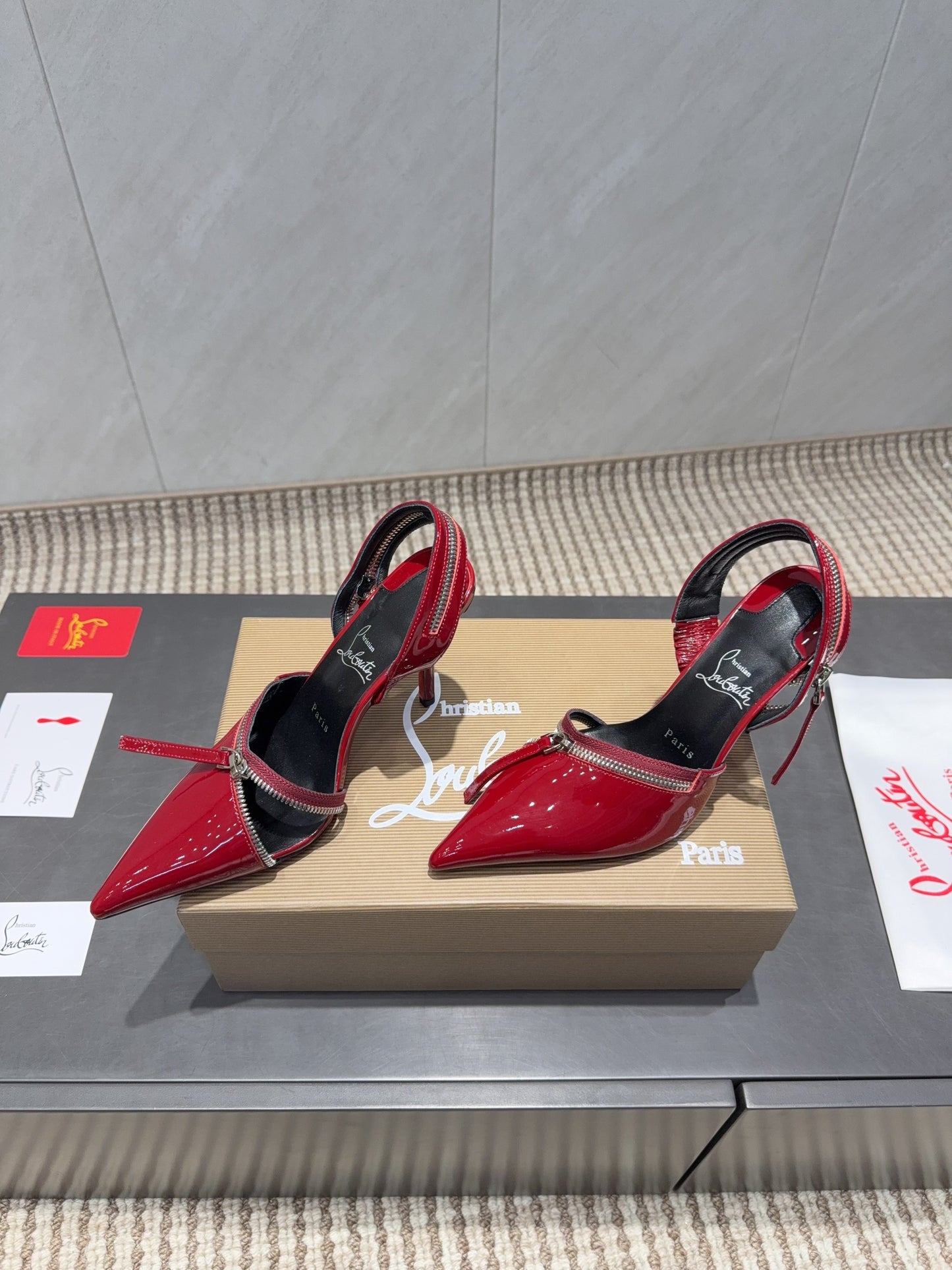 CL 26SS Slingback 100 Red Patent Leather 613789