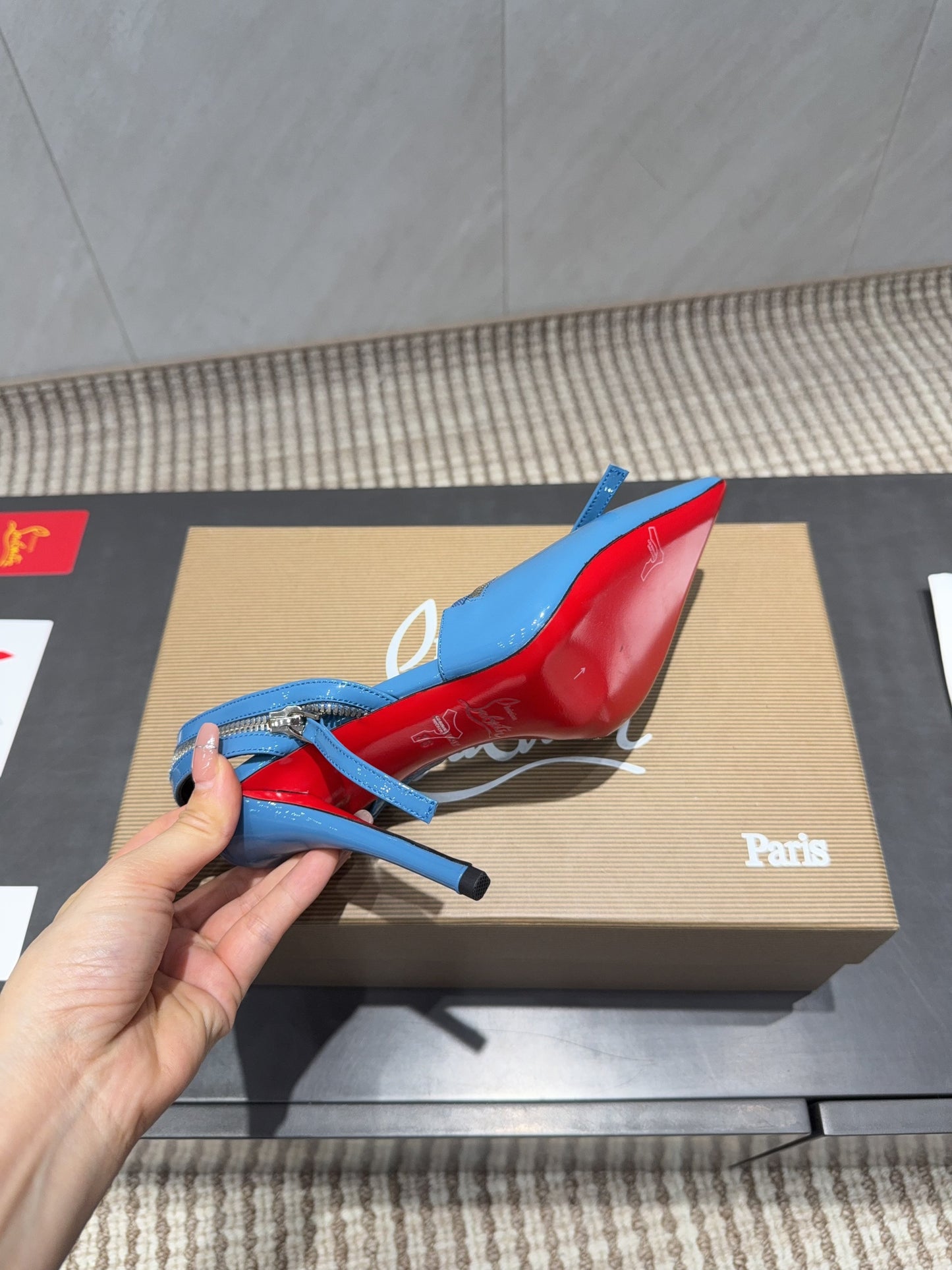 CL 26SS Slingback 100 Blue Patent Leather 613791
