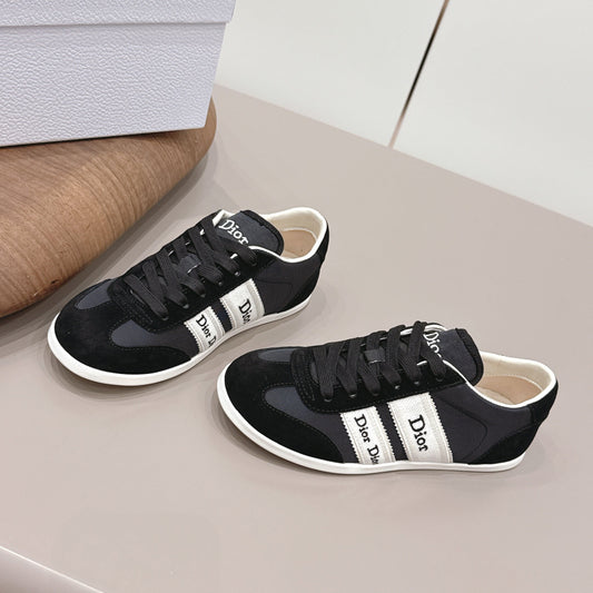CD 26A Casual Sneakers Black Lycra Fabric Suede 739336