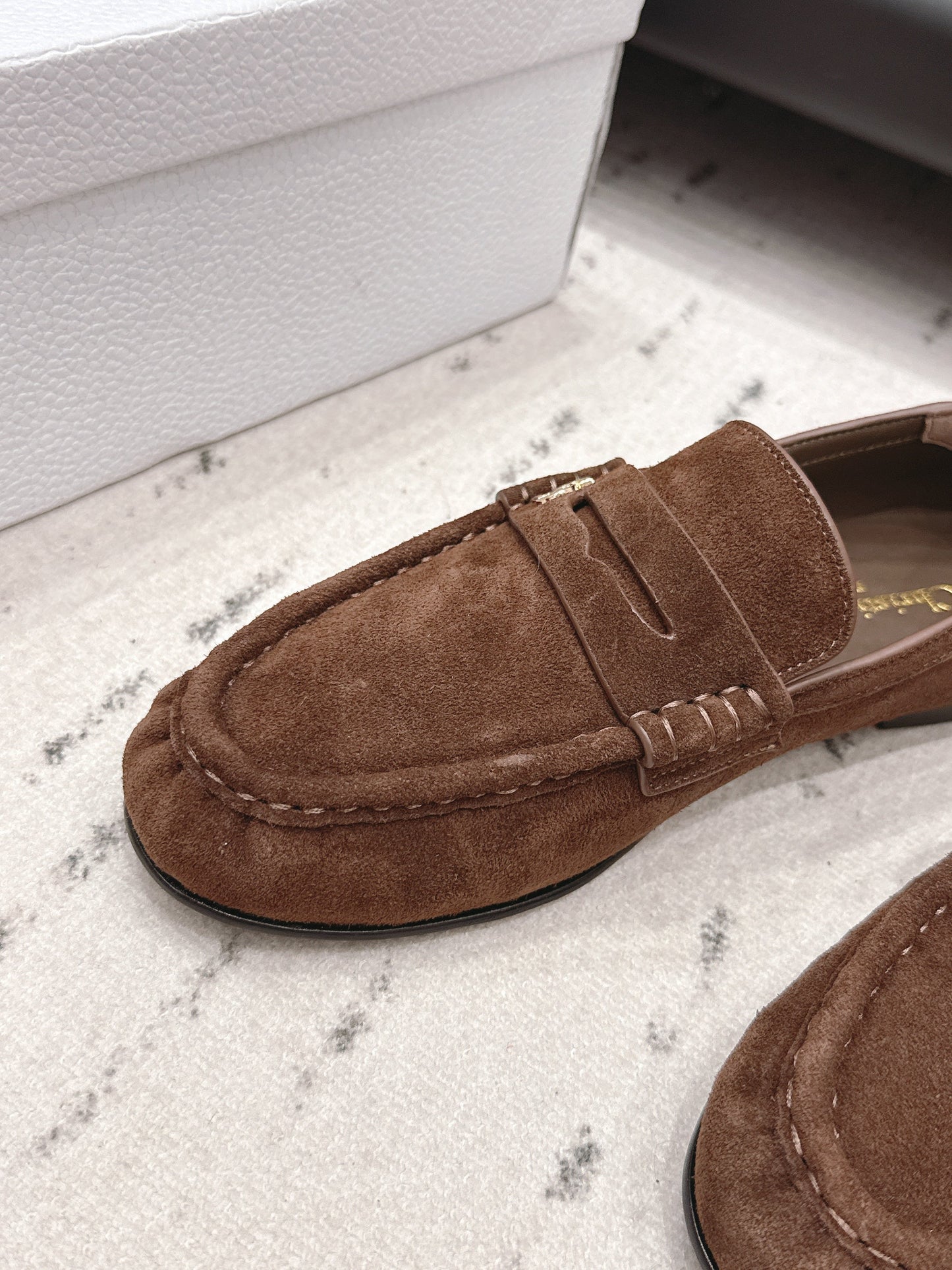 CD 26A Loafers Black Suede Leather
