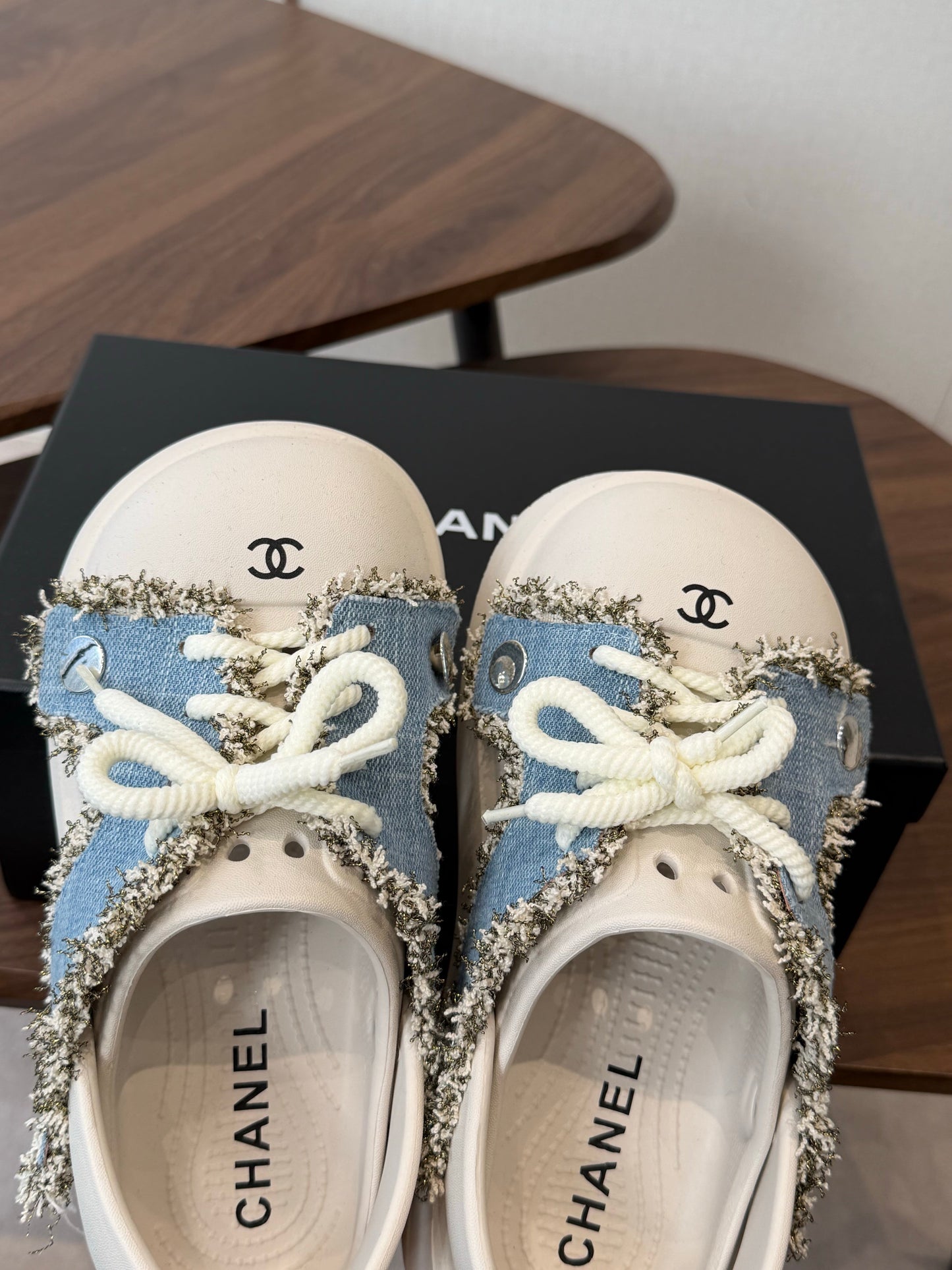 Chanel 2026 Platform Sandals Original Rubber Tweed 833954