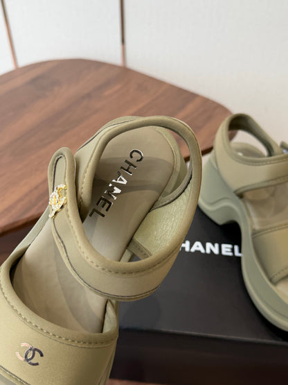Chanel 2026 Platform Sandals Lambskin 833986