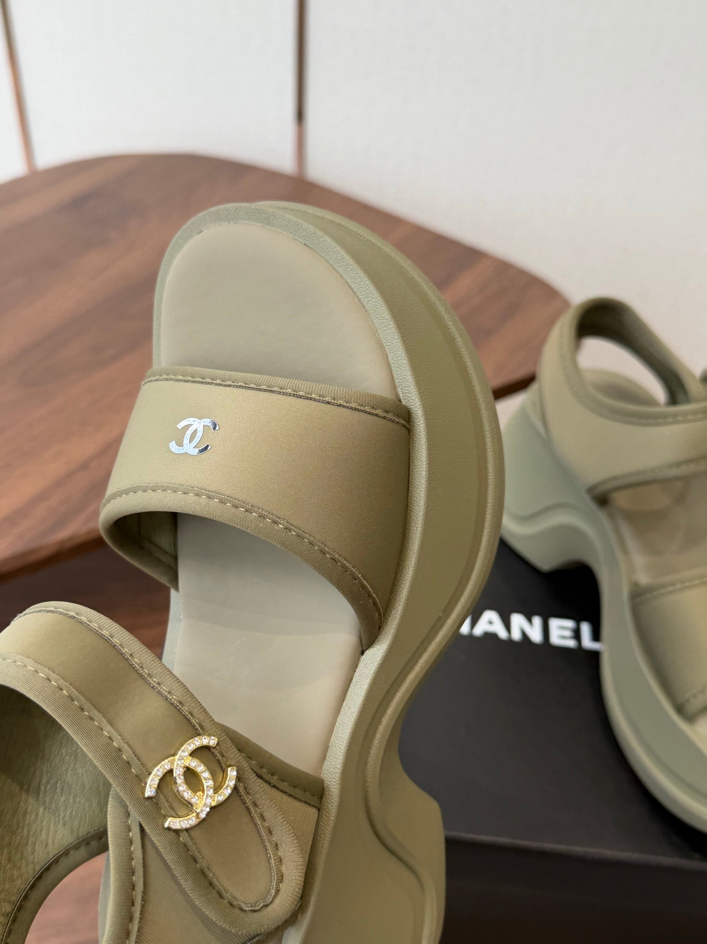 Chanel 2026 Platform Sandals Lambskin 833986