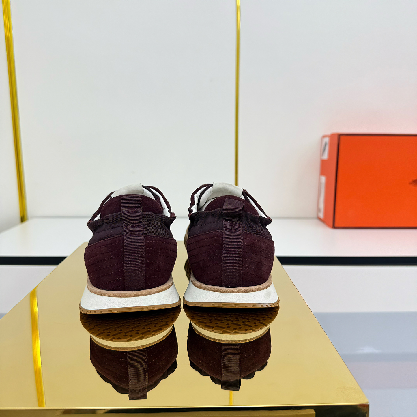 HM 2026 Casual Sneakers Dark Brown Fabric Suede 667351