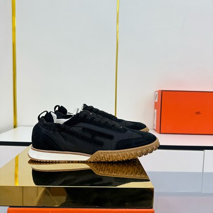 HM 2026 Casual Sneakers Black Fabric Suede 667352