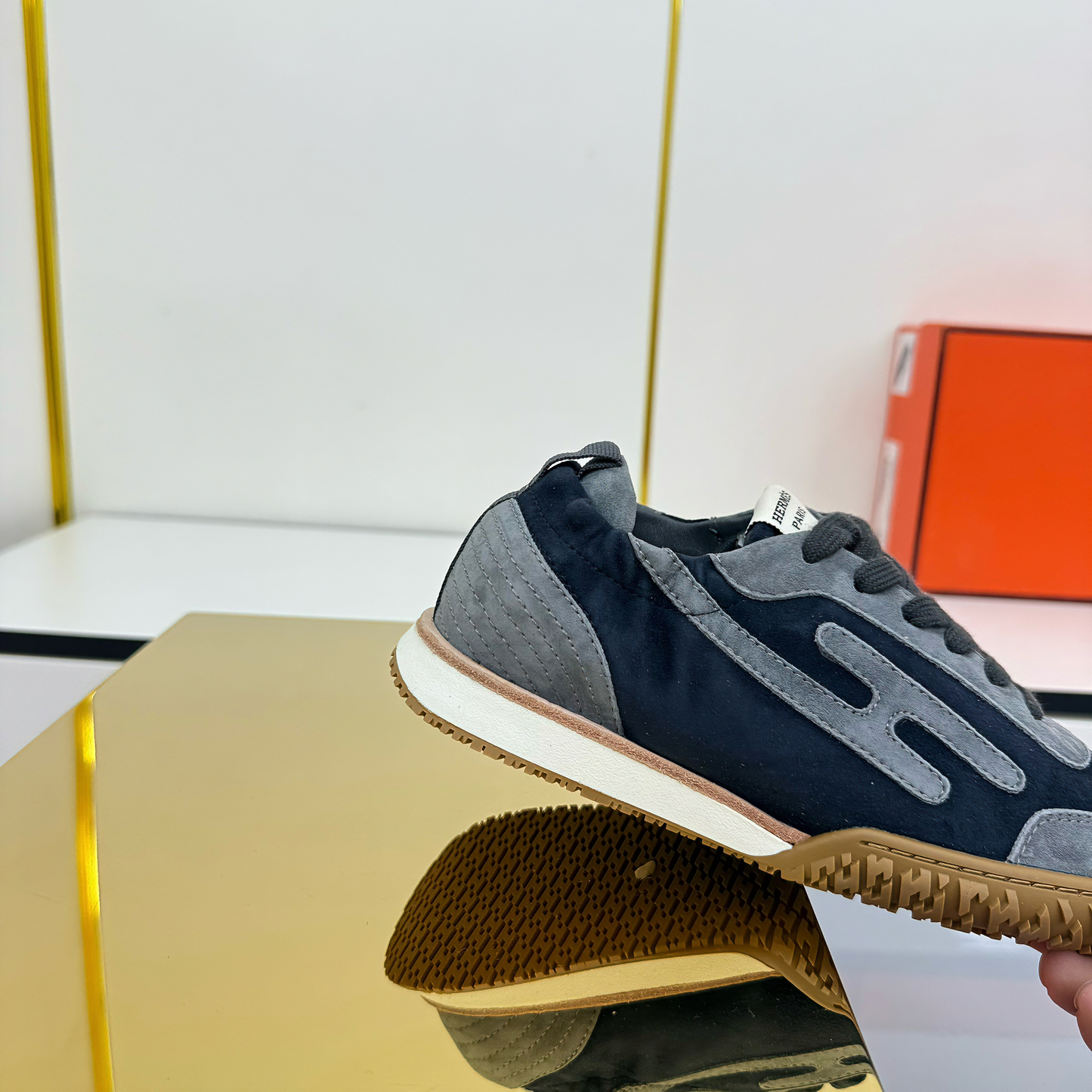 HM 2026 Casual Sneakers Navy Blue Suede 667358