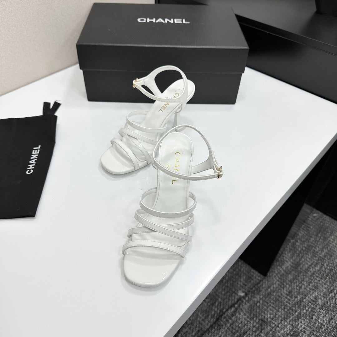 CC 26s High Heel Sandals 80 White Sheepskin  626285