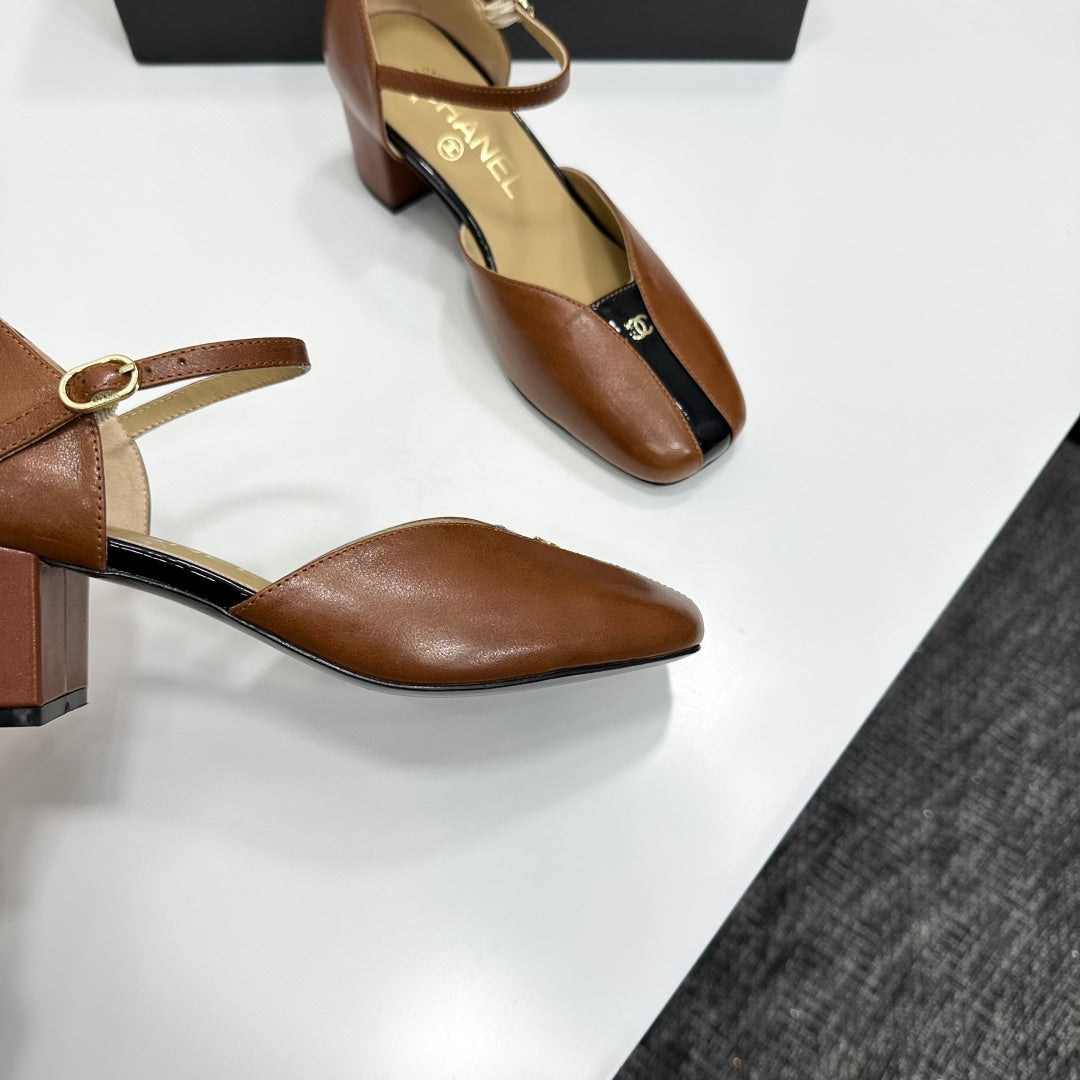 CC 2026 Mary Jane Sandals 65 Brown Cowhide 668120