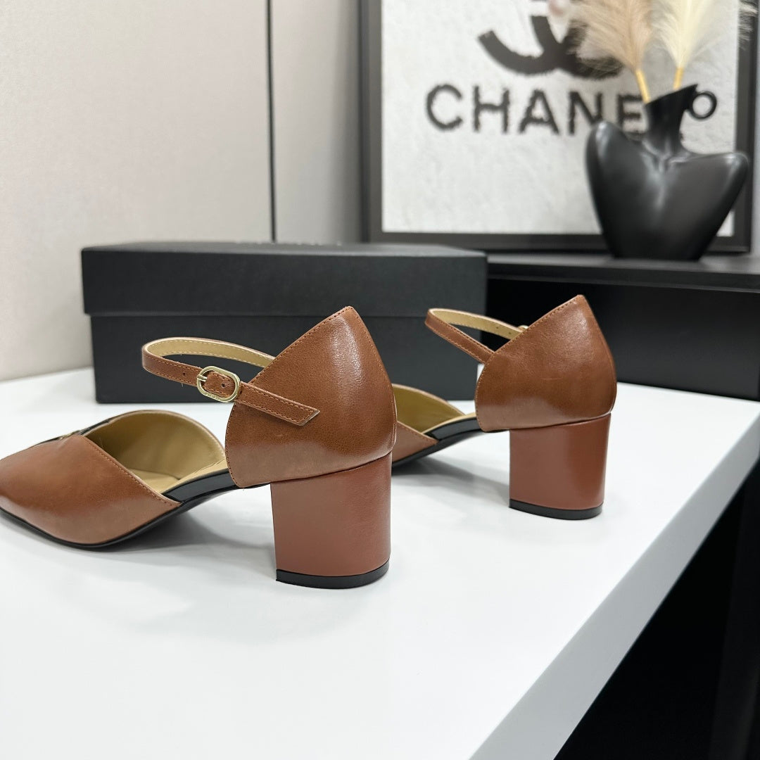 CC 2026 Mary Jane Sandals 65 Brown Cowhide 668120