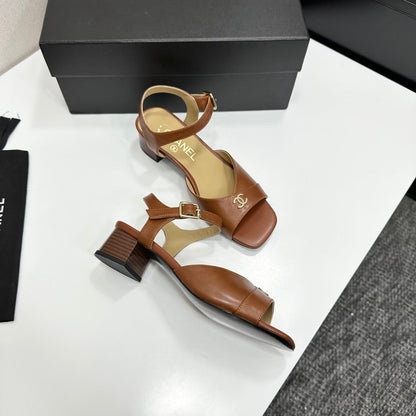 CC 2026 Mary Jane Sandals 45 Brown Cowhide 668112