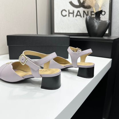 CC 2026 Mary Jane Sandals 45 Light Purple Cowhide 668115