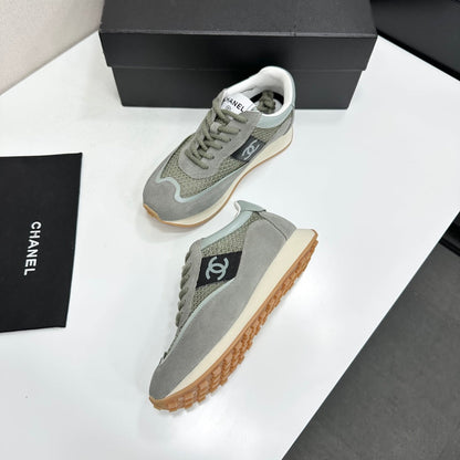 Chanel 2026 Retro Runner Sneakers 30mm Mesh Suede Calfskin 894904