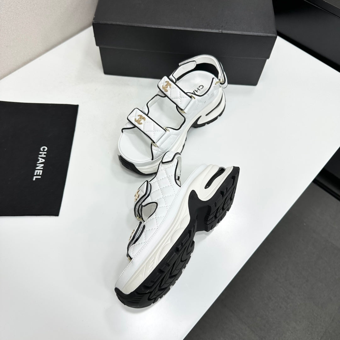 Chanel 2026 Chunky Sport Sandals 65mm Patent Calfskin 894909