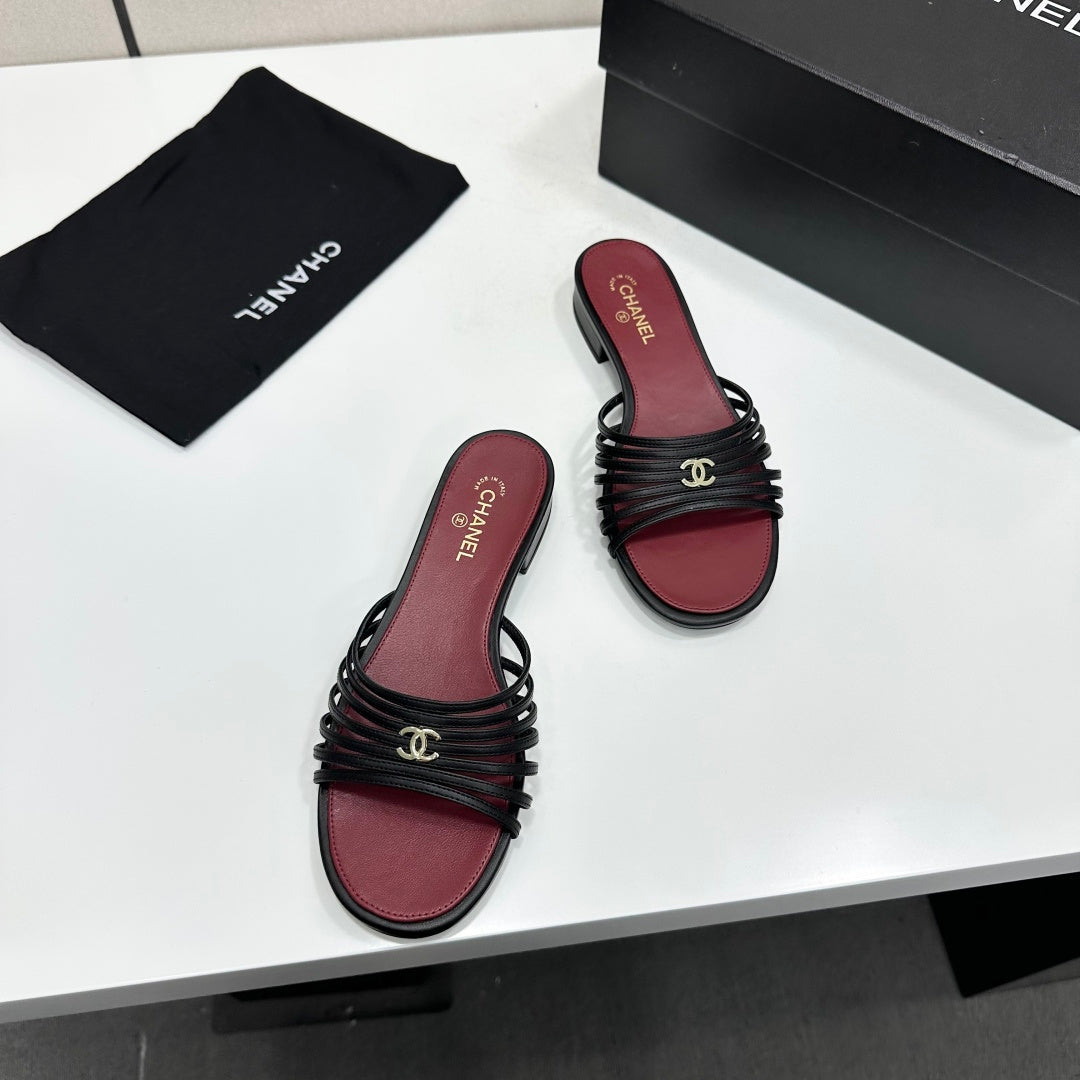 Chanel 2026 Flat Slides Calfskin 894918