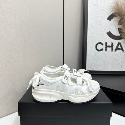 Chanel 2026 Casual Sneakers 30mm Mesh Calfskin 894891