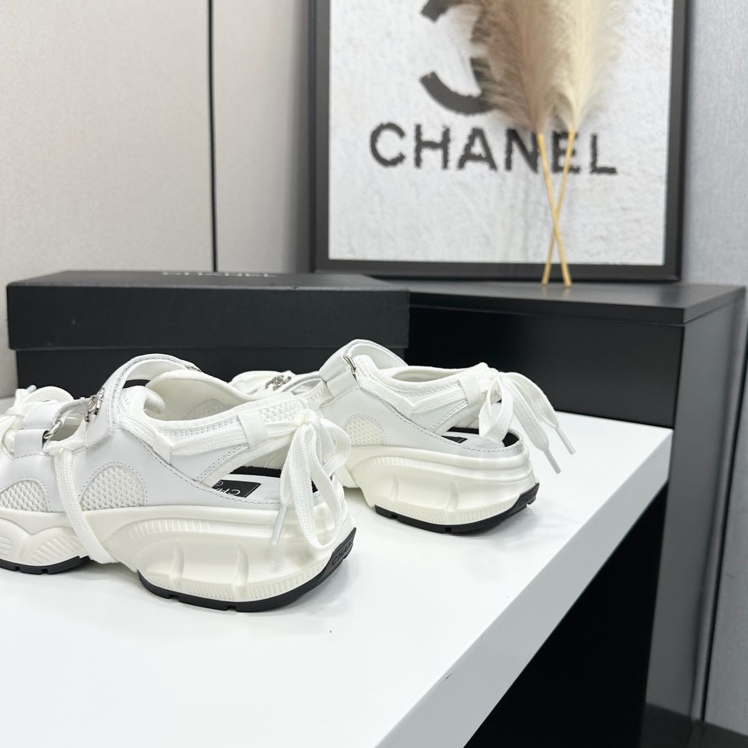 Chanel 2026 Casual Sneakers 30mm Mesh Calfskin 894891
