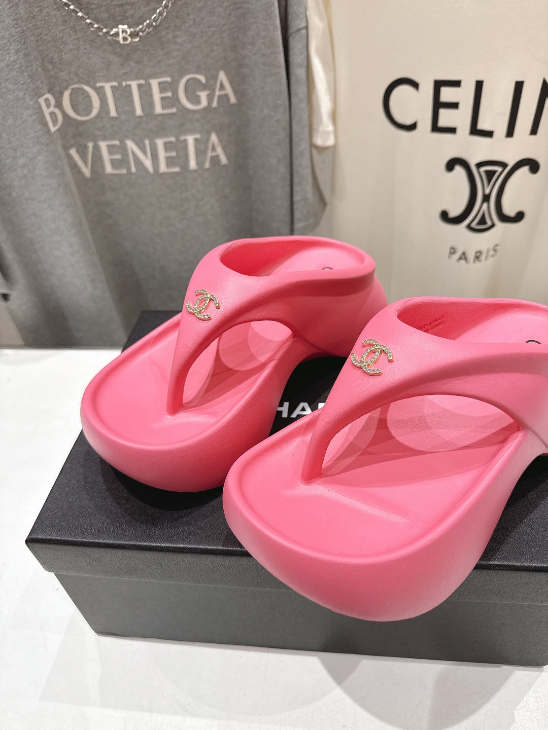 Chanel 2026 Flip-Flops Platform Wedge Heels 794233