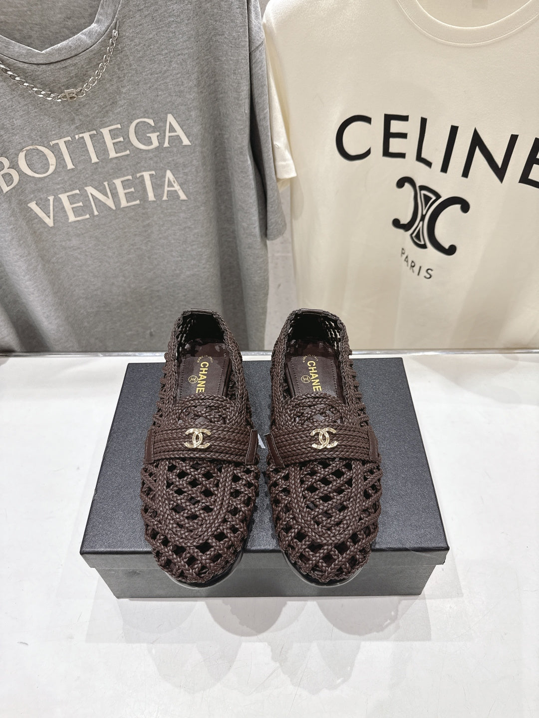 Chanel 2026 Hand-Woven Loafers Chocolate Calfskin 896474
