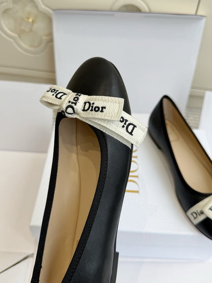 Dior 2026 J'Adior Ballet Flat Black Lambskin 717869