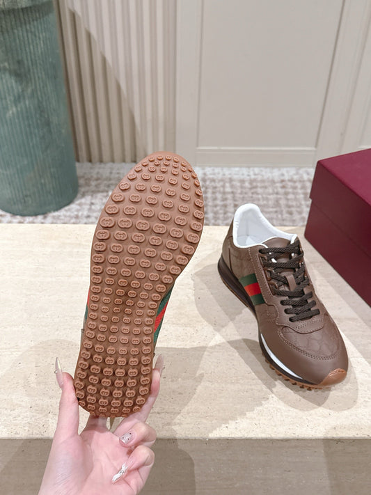 GG 26 Couple Sneakers Brown Cowhide 630702