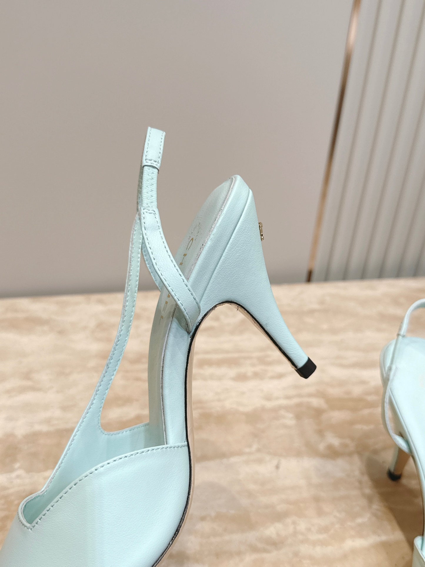 Chanel 2026 Slingback 90mm Fabric Calfskin 898949