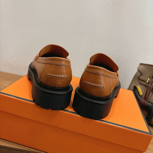HM 26ss Loafers Brown Calfskin 638433