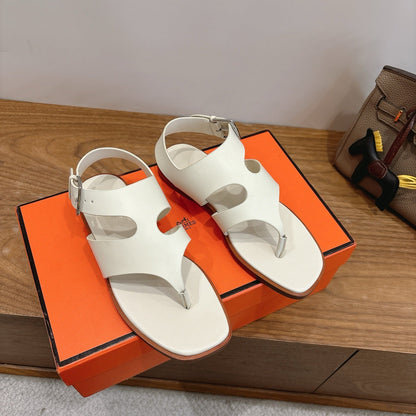 HM 26ss Thong Sandal White Calfskin 638408