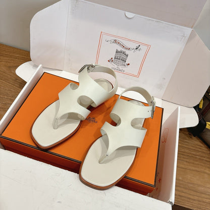 HM 26ss Thong Sandal White Calfskin 638408