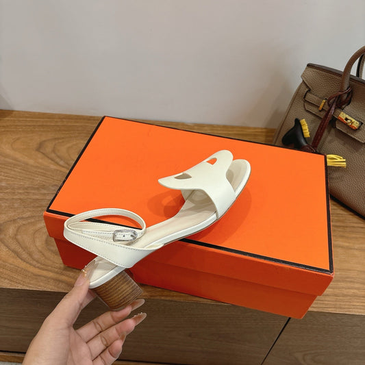 HM 26ss High Heel Sandal 50 White Calfskin 638409