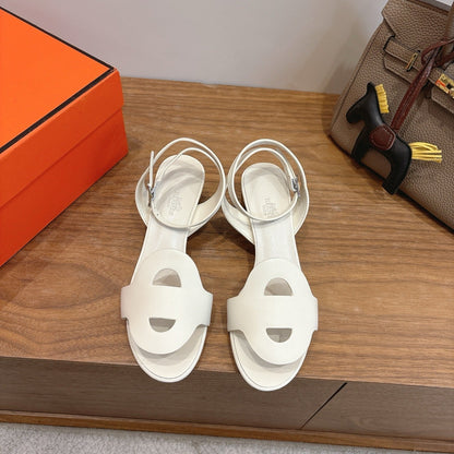 HM 26ss High Heel Sandal 50 White Calfskin 638409