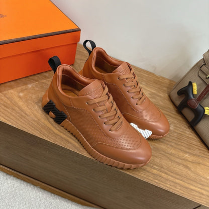 HM 26ss Sneakers Caramel Brown Leather 638570