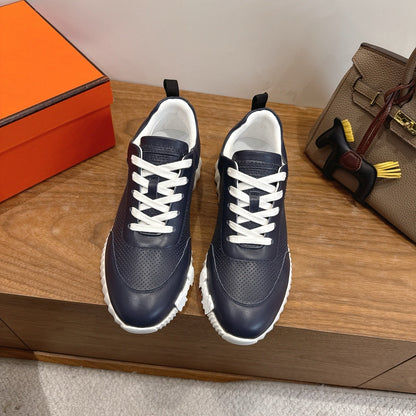 HM 26ss Sneakers Navy Blue Leather 638581
