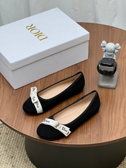 Dior 2026 Ballet Flat Velvet Cowhide 846591