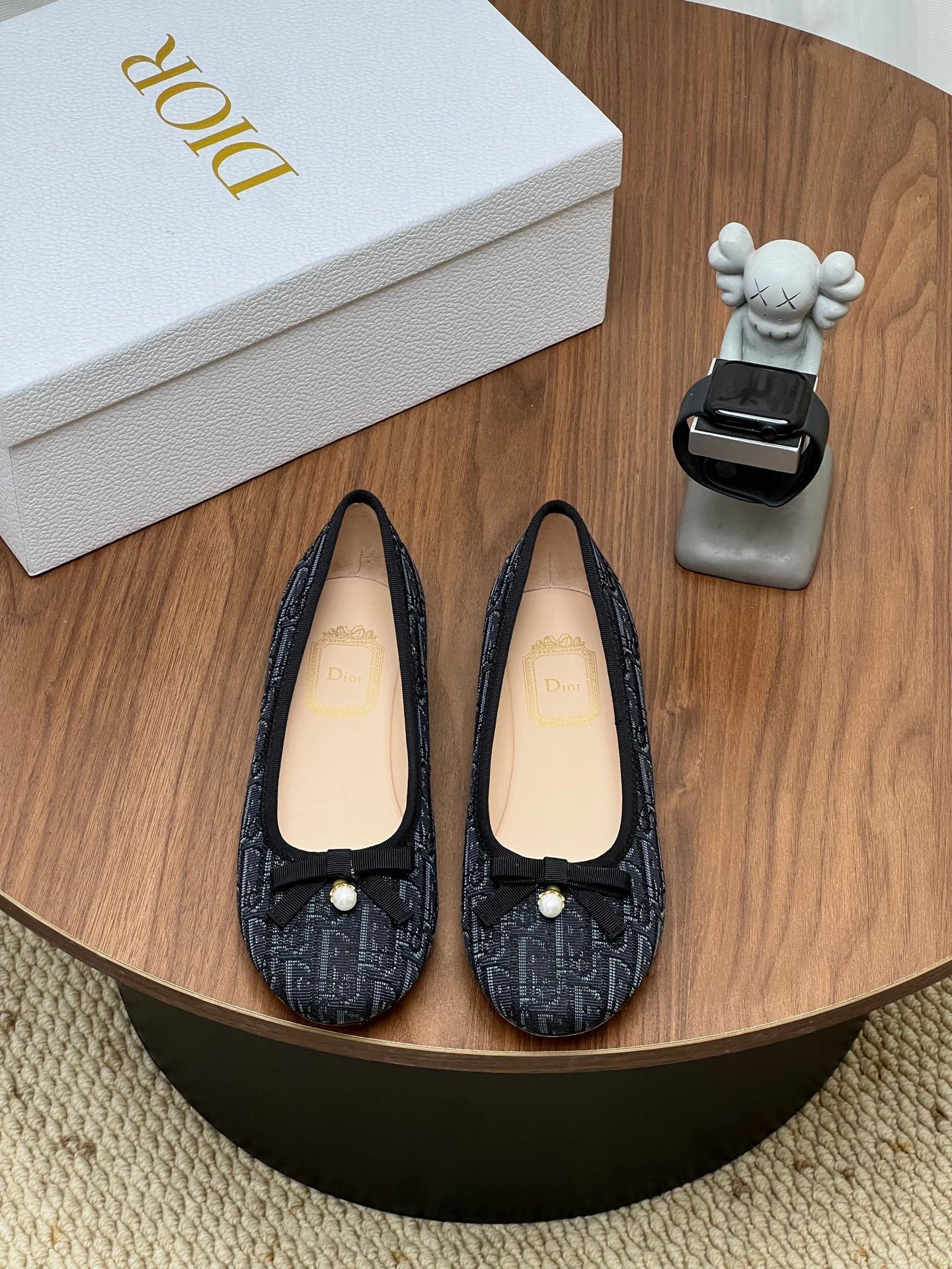 Dior 2026 Oblique Ballet Flat Fabric Cowhide 846595