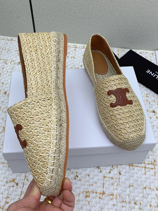 Celine 26 Flat Espadrilles In Tweed 732512